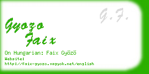 gyozo faix business card